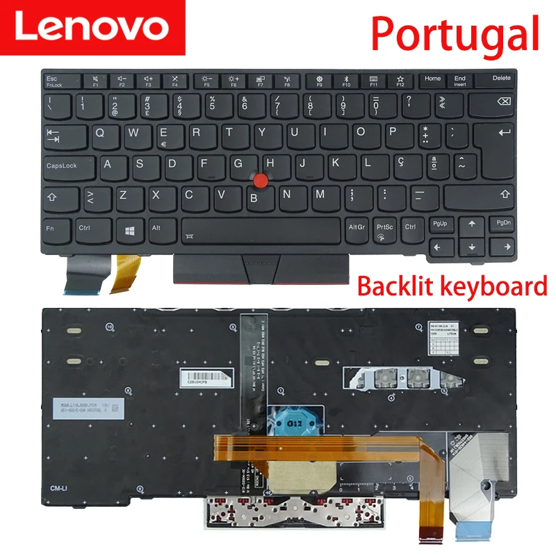Lenovo-teclado Thinkpad X280 X390 X395 X13 L13 Teclado Notebook Original Reino Unido Portugal Coréia 01yp160 01yp040 - Imagem 3