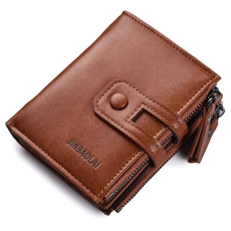 Full Grain Leather Men Wallet Card Holder Wallet Expandable Card Holder Zipper Wallet MSG2123