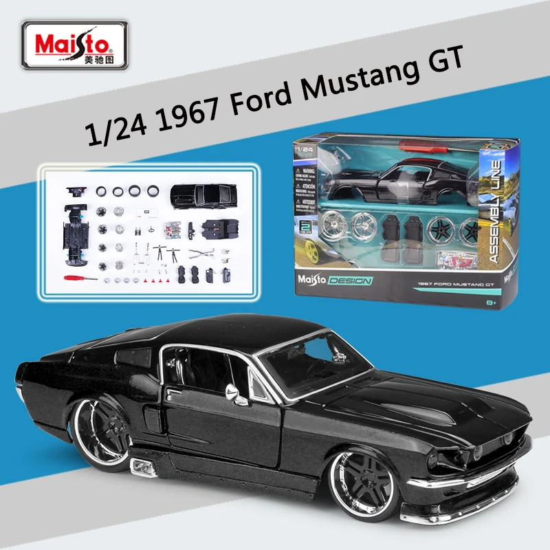 Maisto 1:24 1967 Ford Mustang GT Assembly Version Alloy