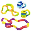 Rainbow Circle Rope Twist Fidget Toys Autism Therapy Kids Adults Stress Anxiety ADHD Decompression Multicolored Rainbow Circle 1