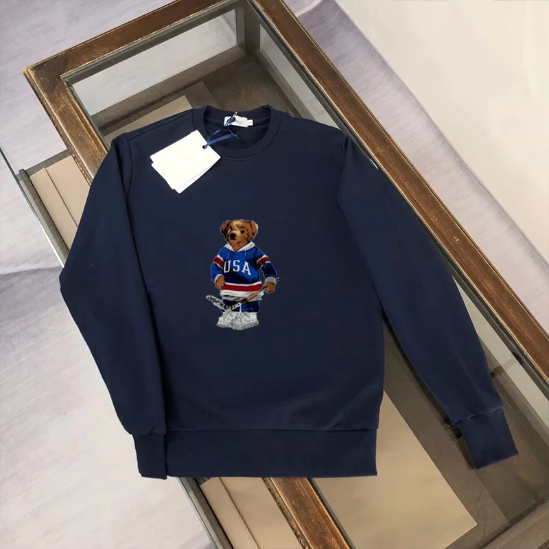 Couple's New Men's and Women's Letter Top Printed Loose Round Neck Casual Sweatshirt Trendy Brand Same Long Sleeve