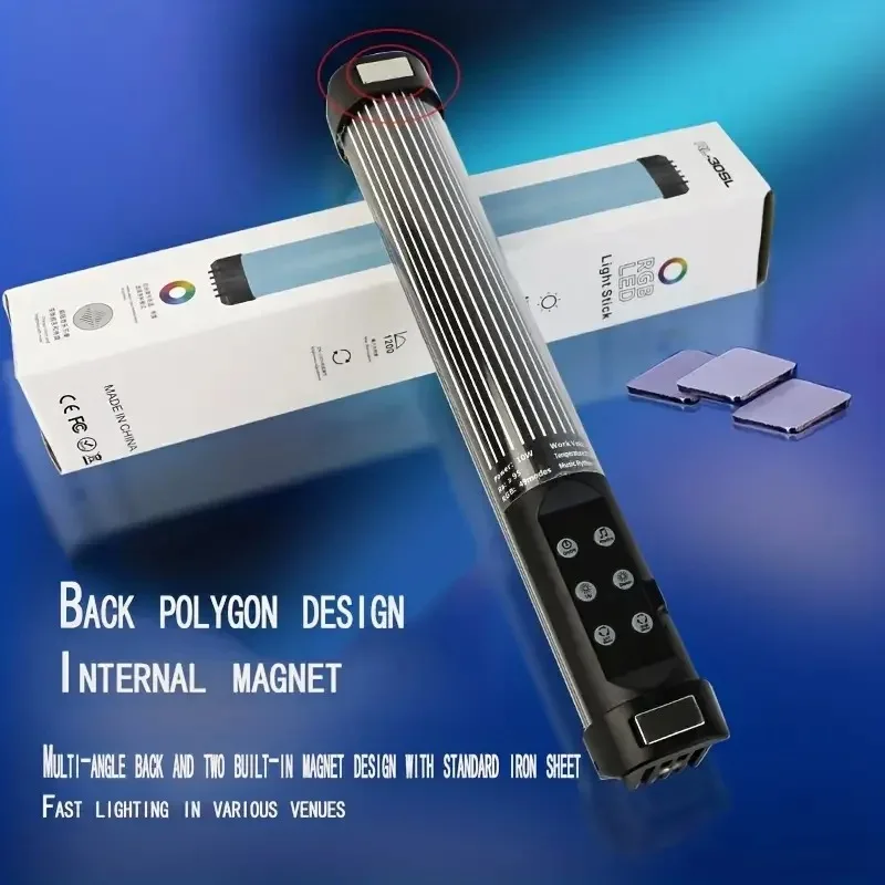 RGB Photographic Lighting Mini Handheld LED Light Stick Tube Stick Lamp Video Vlog Fill Light