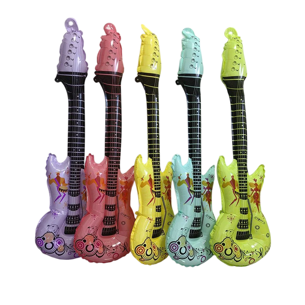 Inflatable Rock Star Party Props: Guitar, Saxophone, Keyboard & Piano Balloons