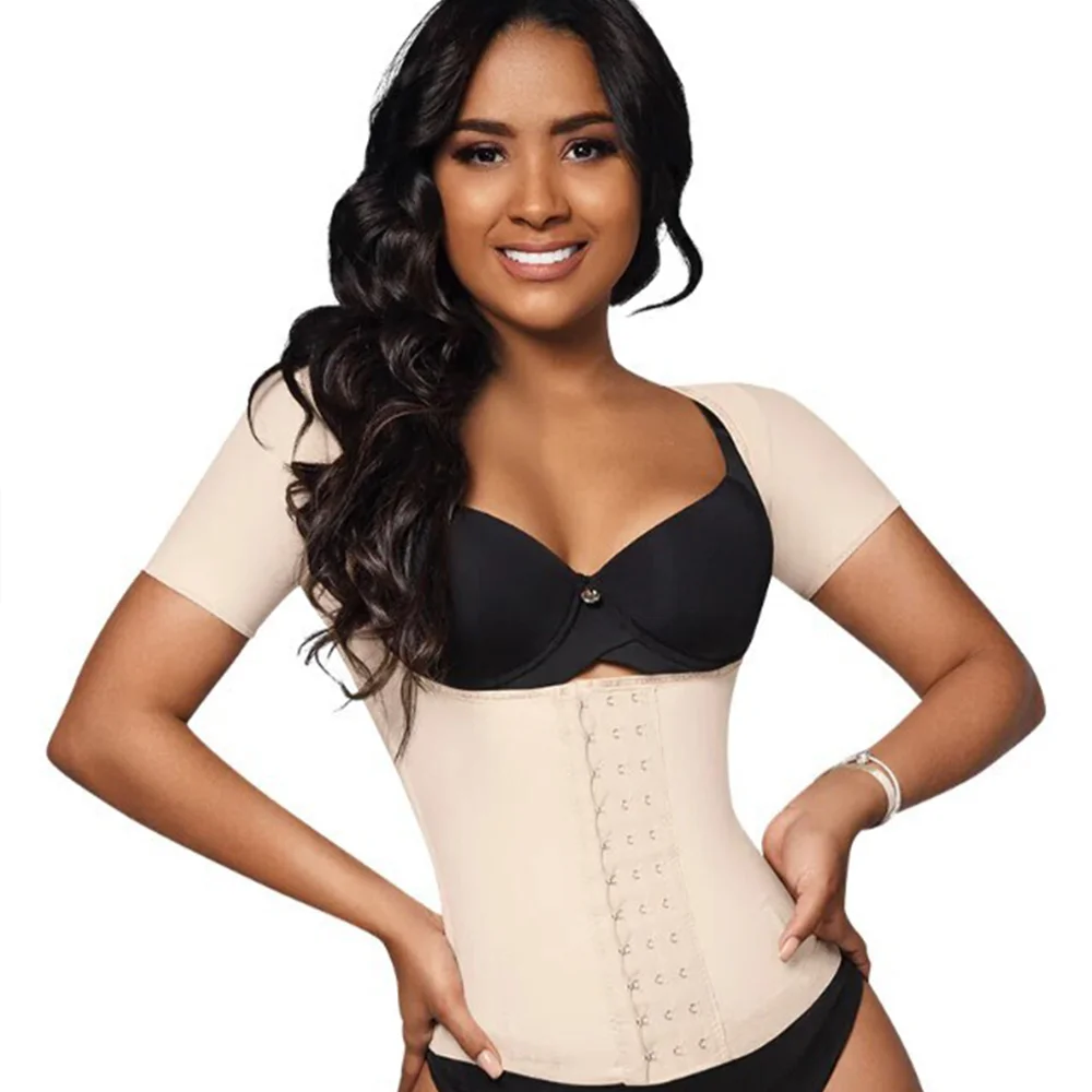 

Waist Trainer for Flat Tummy Fajas Colombian Shapewear High Compression Girdles for Slimming Sheath New Sleeved Vest Body Shaper