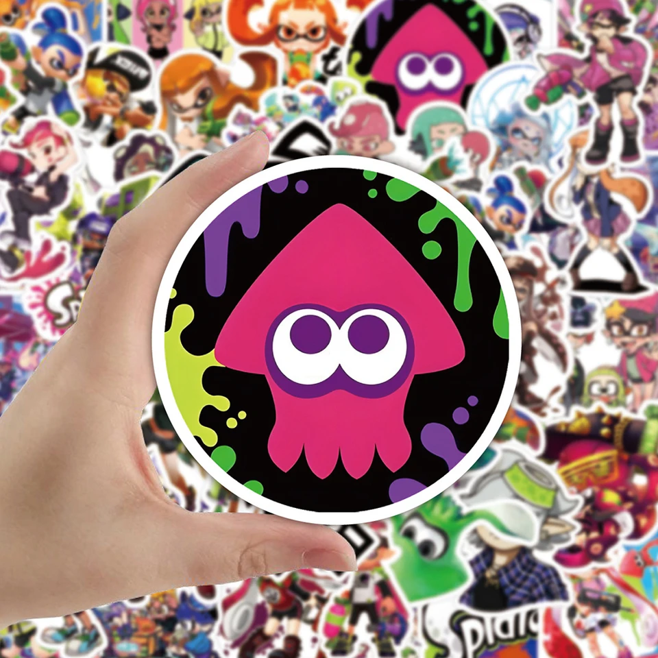 Splatoon Sticker Badges - 24 Piece Set Of Video Game Character Decals