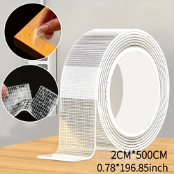 Versatile Nano Double - Sided Tape - 5 Meters, Strong, Reusable, and Heat Resistant (WHITE)
