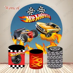 Carro de corrida pano de fundo hotwheels piloto selvagem pista menino festa  de aniversário fotografia fundo foto decoração suprimentos adereços banner  - AliExpress