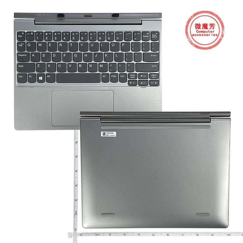 Teclado de Encaixe para Tablet com Descanso para 10.1 Polegadas Lenovo D330 D335 em Capa para Laptop ou pc com Base em Inglês