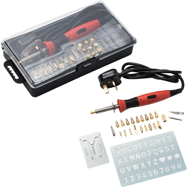 Wood Burning Tool Kit 96PCS Professional Pyrography Pen Soldering Iron Set  Adjustable Temperature from 200-450℃ - AliExpress