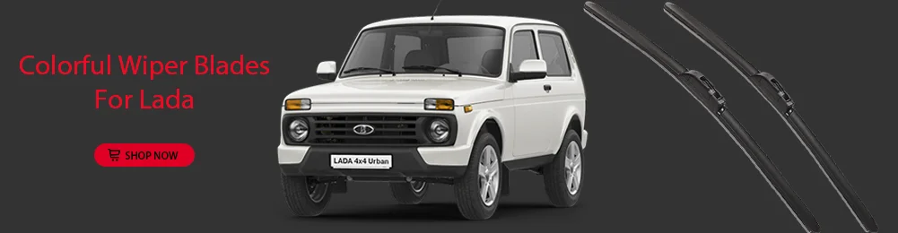 LNJING Farbige Scheibenwischerblätter für Lada Granta 2011-aktuell – Detail 2