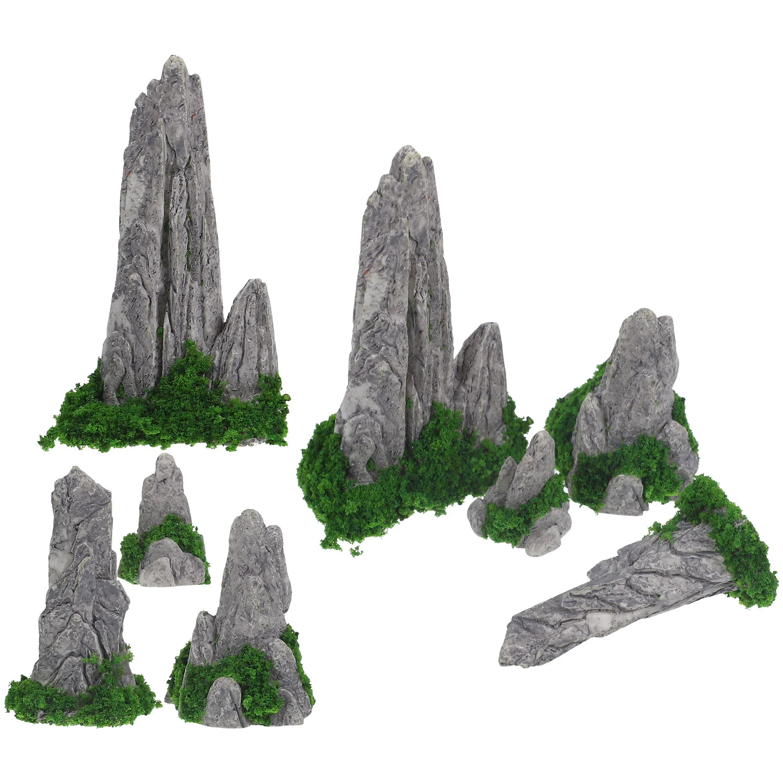 

Miniature Rockery Decorative Rockery Figurines Resin Rockery Statues Outdoor Garden Ornament Small Micro Simulation Rockery