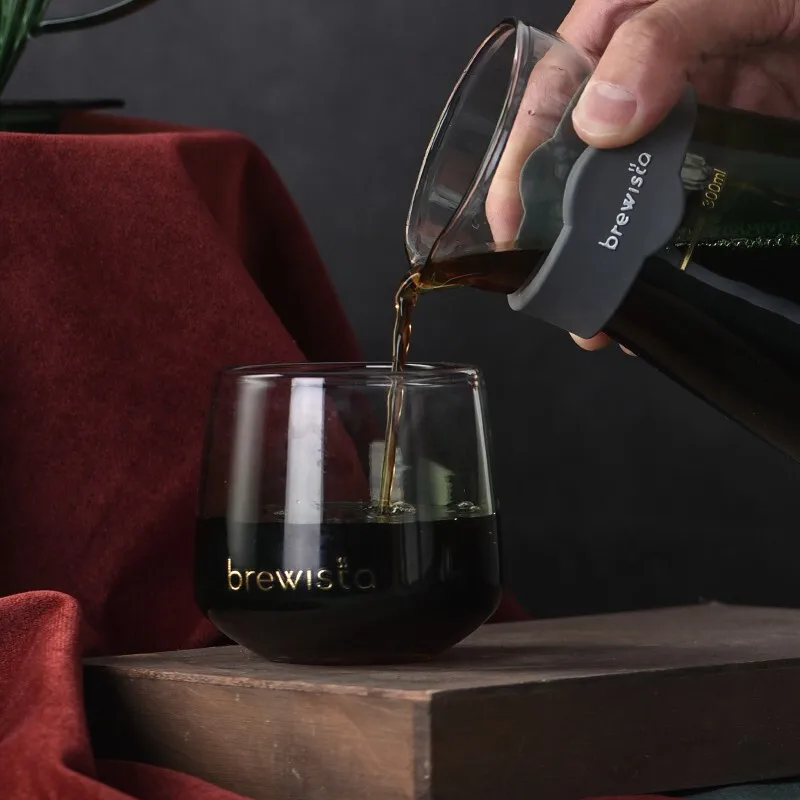 Brewista heat resistant glass, hand brew coffee cup, single product cup, Ins Style, household water drinking cup