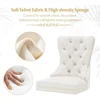 Dining Chairs Set of 6, Luxury Velvet Tufted Legs & Nailhead Trim, Back Lion Head Pull Ring & Rhomboid Pattern, Kitchen Chairs 5