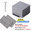 304 Stainless Steel Door/T Shaped Staples F15/F20/F25/F30/T50/Nail Pneumatic Gun Straight 10J series Woodworking Furniture DIY 2
