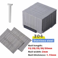 304 Stainless Steel Door/T Shaped Staples F15/F20/F25/F30/T50/Nail Pneumatic Gun Straight 10J series Woodworking Furniture DIY 2