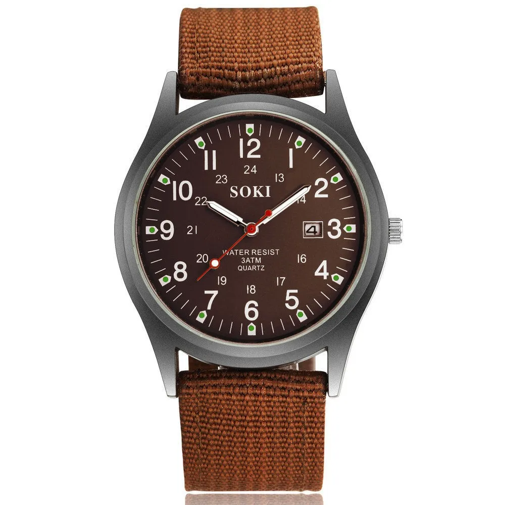 Orologi da polso al quarzo impermeabili in nylon da uomo 30 m Orologio di lusso da uomo Designer Brand Famoso orologio da lavoro maschile Smart Saat Erkek - Image 5