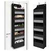 5 Layers Over Door Hanging Organizer with Mesh Pockets Large Wall Mount Storage for Home Essentials Bathroom Organization 1
