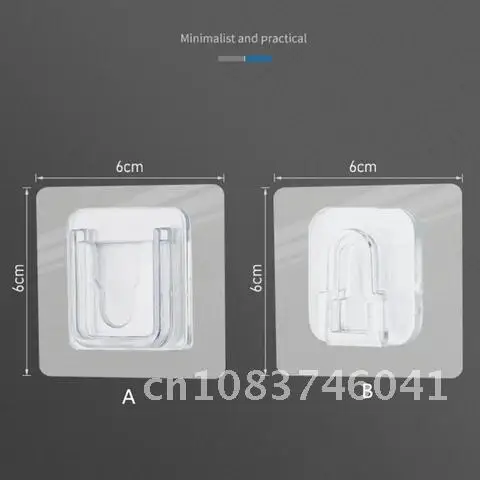 

Wall Hooks Hanger Double-Sided Adhesive Strong Transparent Hooks Suction Cup Sucker Wall Storage Holder For Kitchen Bathroo