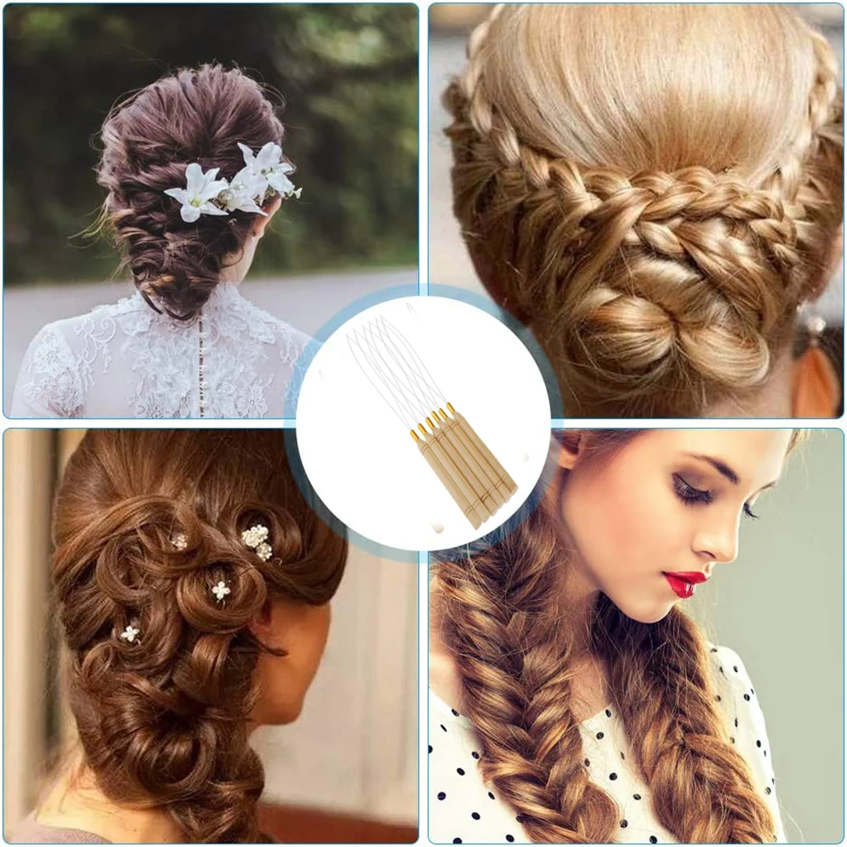 나무 손잡이 루프 니들 헤어 익스텐션, 헤어 익스텐션 도구