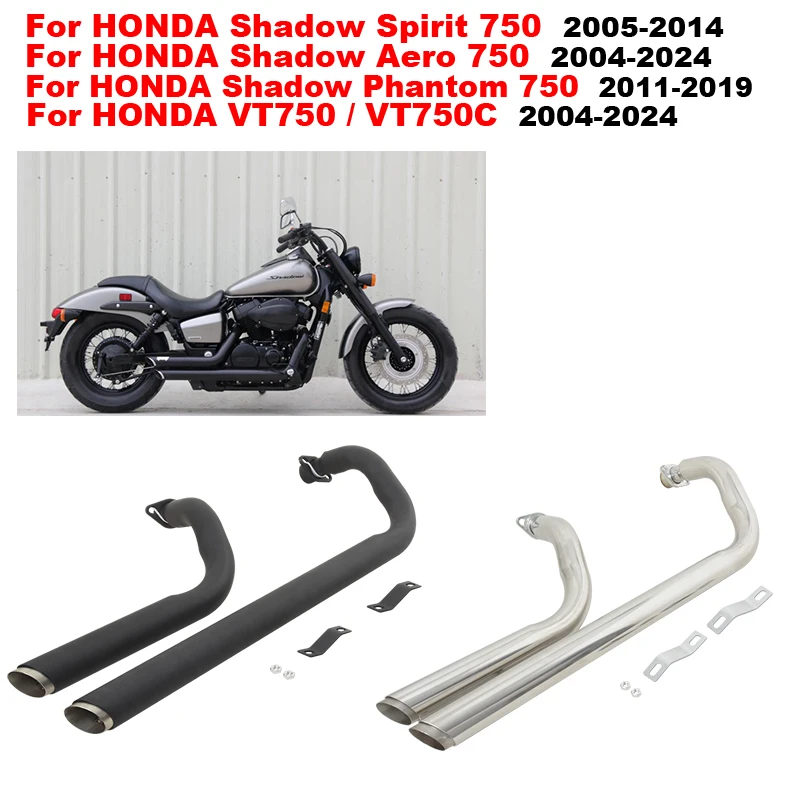 Exhaust 2005 Honda Shadow Spirit 750 Aftermarket Parts Slip On For