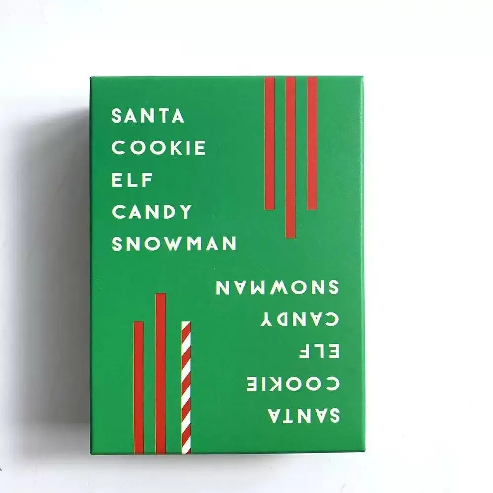 משחק קלפים Taco Cat Goat Cheese Pizza + חבילת Santa Cookie Elf Candy Snowman - משחק משפחתי לחגים עם 2-8 שחקנים