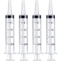 5 10 20 30 Without Needle！20ml Plastic Reusable Syringe Measuring Hydroponics Nutrient Syringe Oil Pump Pet Medicine Feeder 1