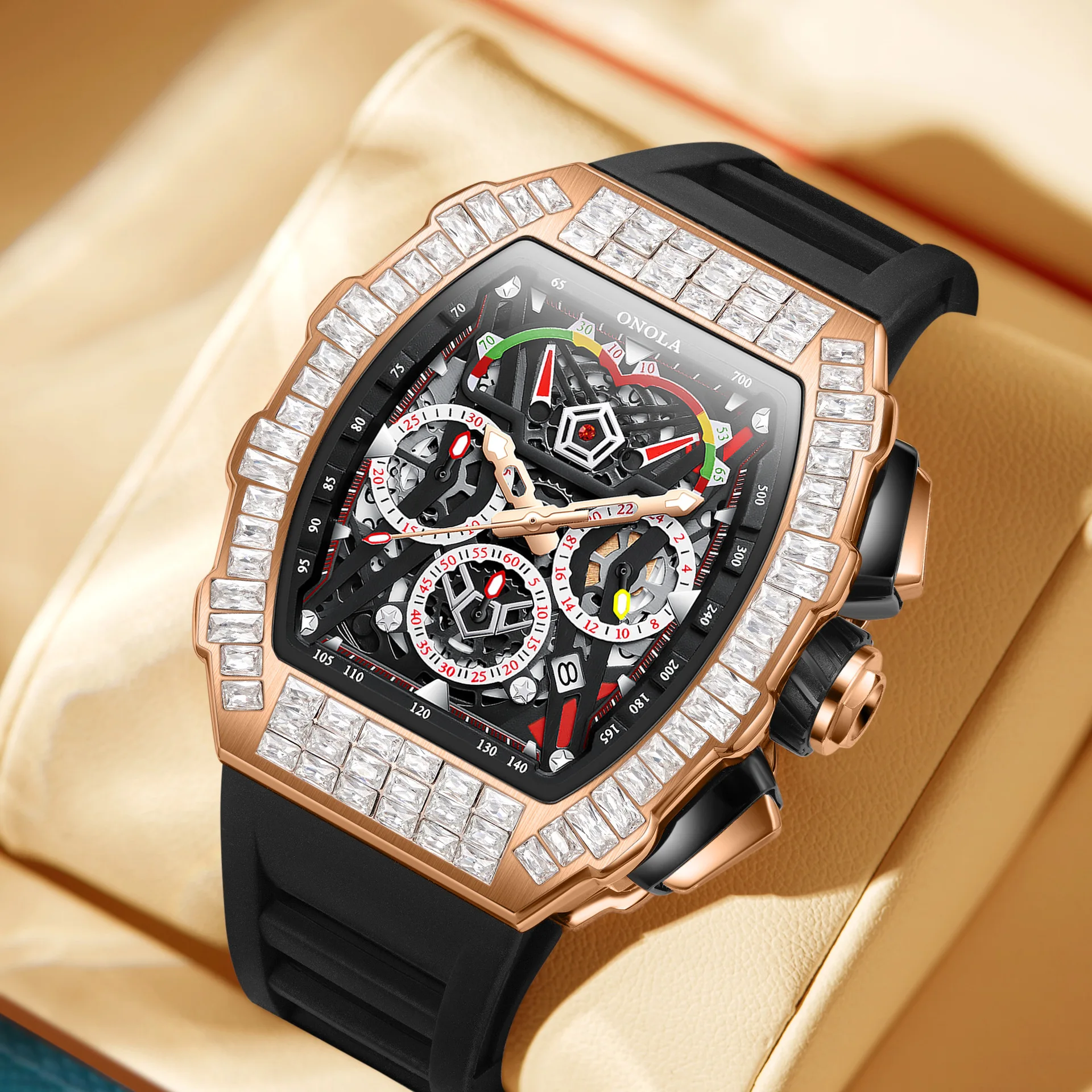 2023 New Watch for Men Women Fashion Business Luxury Top Brand ONOLA Quartz Watches Waterproof Sports Watches Christmas Gift