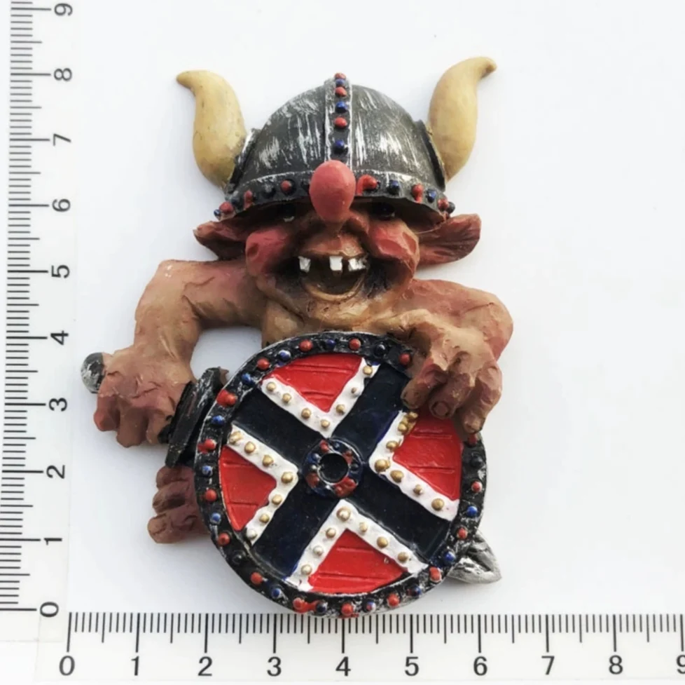 Danimarca, Clopenhagen, La Sirenetta, Stereoscopico 3D, Souvenir turistici, Ptura in resina, Decorazione domestica, Magneti da frigorifero ﻿  15