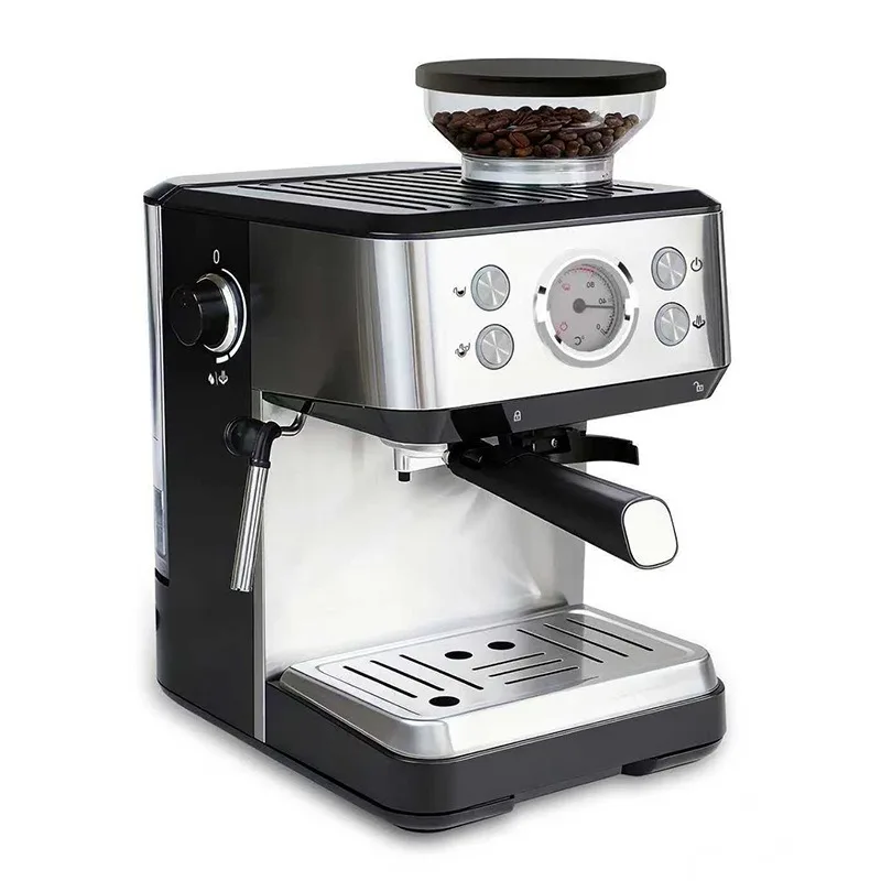 Profesjonalny, półautomatyczny ekspres do kawy 20 bar, włoski, elektryczny, do użytku domowego, do cappuccino, latte i gorącej wody.