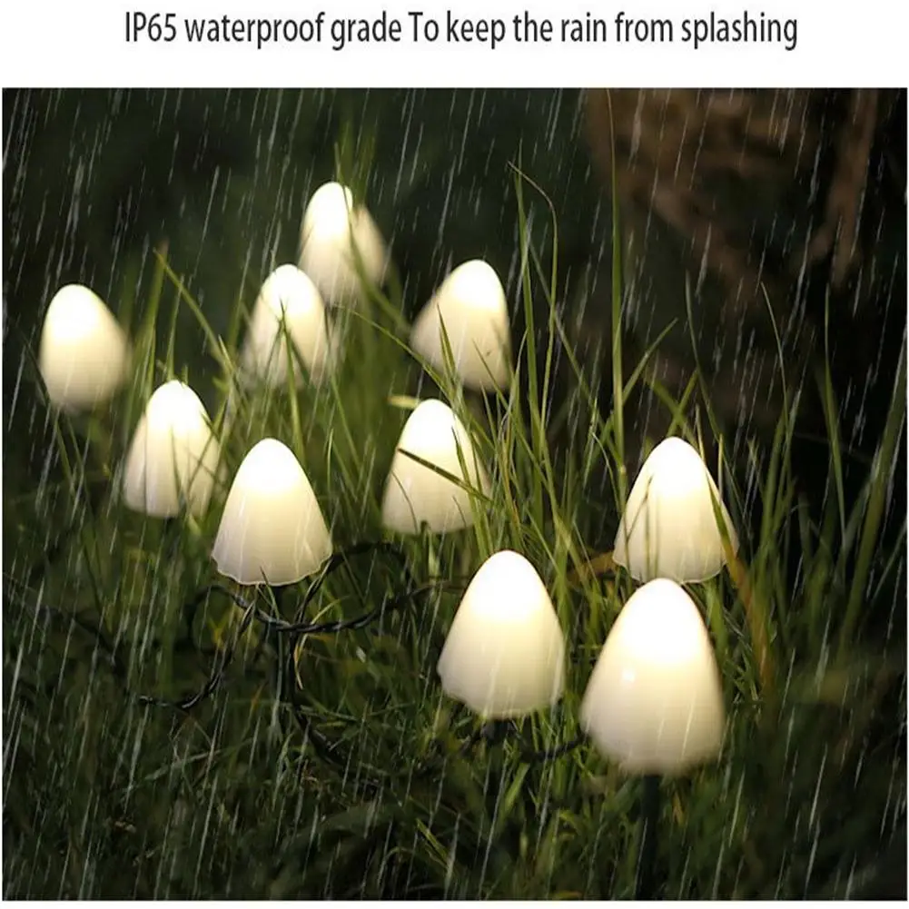 10 Lights 3m Mini Lights Solar Mushroom Garlands Solar Lighting String Light Garden Decorative Waterproof Ip65 Fairy Lights fairy lights target