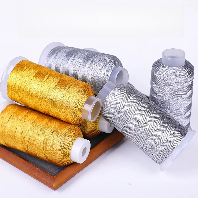 Metallic Silver and Gold Thread for Handmade Jewelry and DIY Crafts