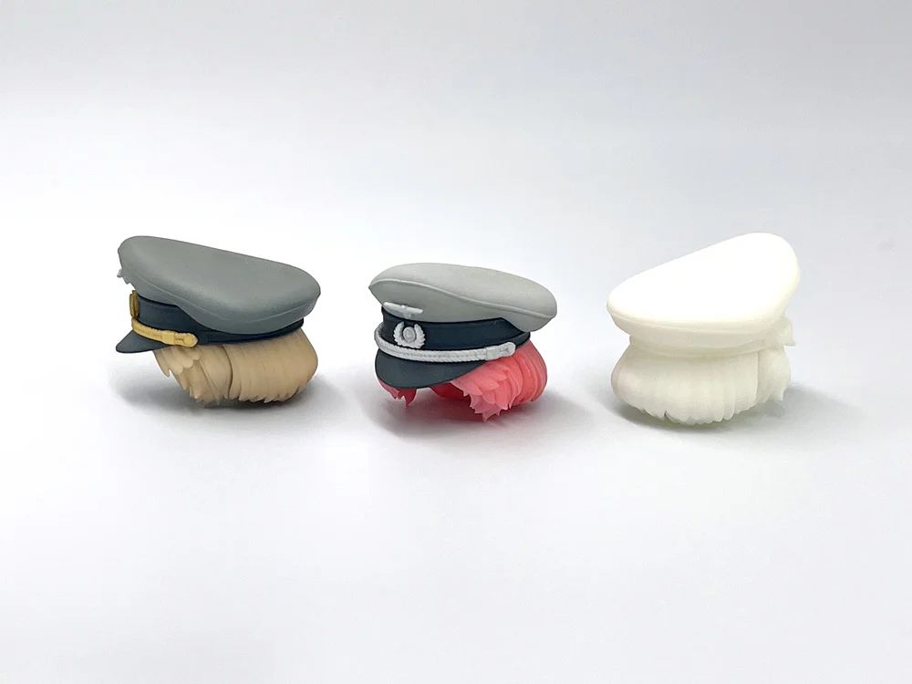 SH STUDIO MU086A 1/12 장교 군사 모자 헤어 스타일 수지 GK 6 인치 PUNI MOFU 시리즈 여신 장치 바디 용 수정 부품