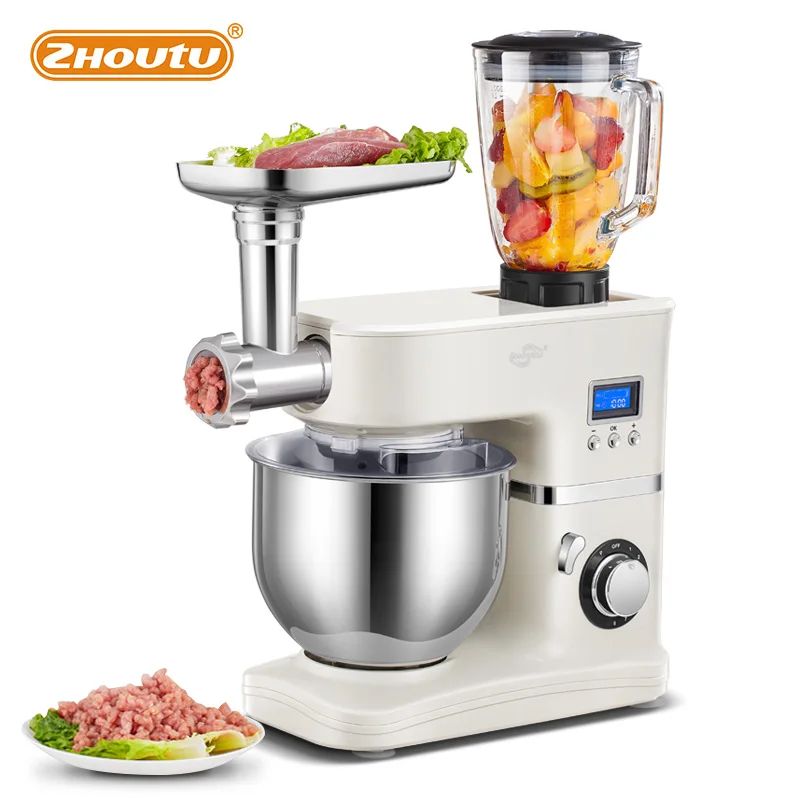 Quality Guaranteed Multifunction 1500W Powerful Motor Heavy Duty Kitchenaid  Food Stand Mixer With Anti-Splash Cover - AliExpress