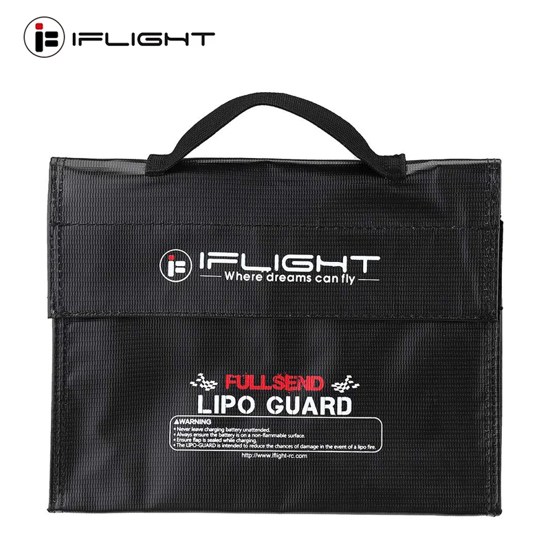 

IFlight огнестойкий RC LiPo аккумулятор портативный взрывозащищенный мешок безопасности 240x180x65 мм для FPV гоночного дрона