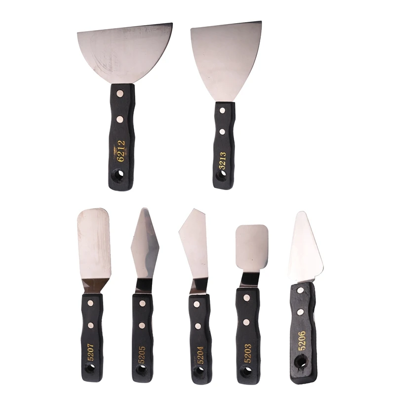 5 Pezzi Set Di Coltelli Da Pittura Di Grandi Dimensioni Coltello Da Pallet, Strumenti Per Coltelli Per Spatola Con Raschietto Per Pittura, Per Fornitu