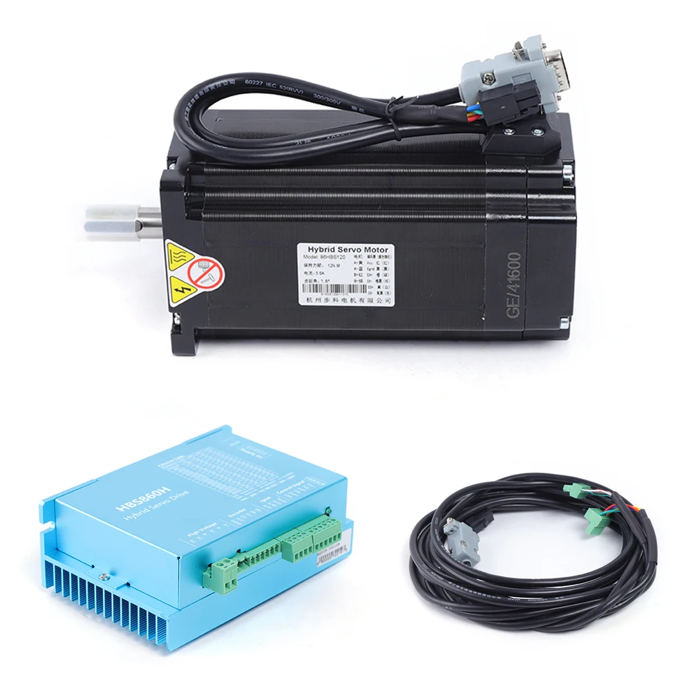 Kit Motore Passo-Passo Nema 34 Con Driver StepperOnline - 4.8/8/12Nm, 6A, 14mm