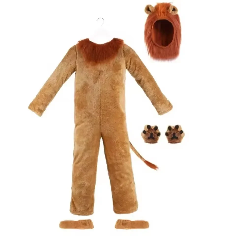 زي معالج الأسد الملك للأولاد والبنات، أزياء تنكرية...