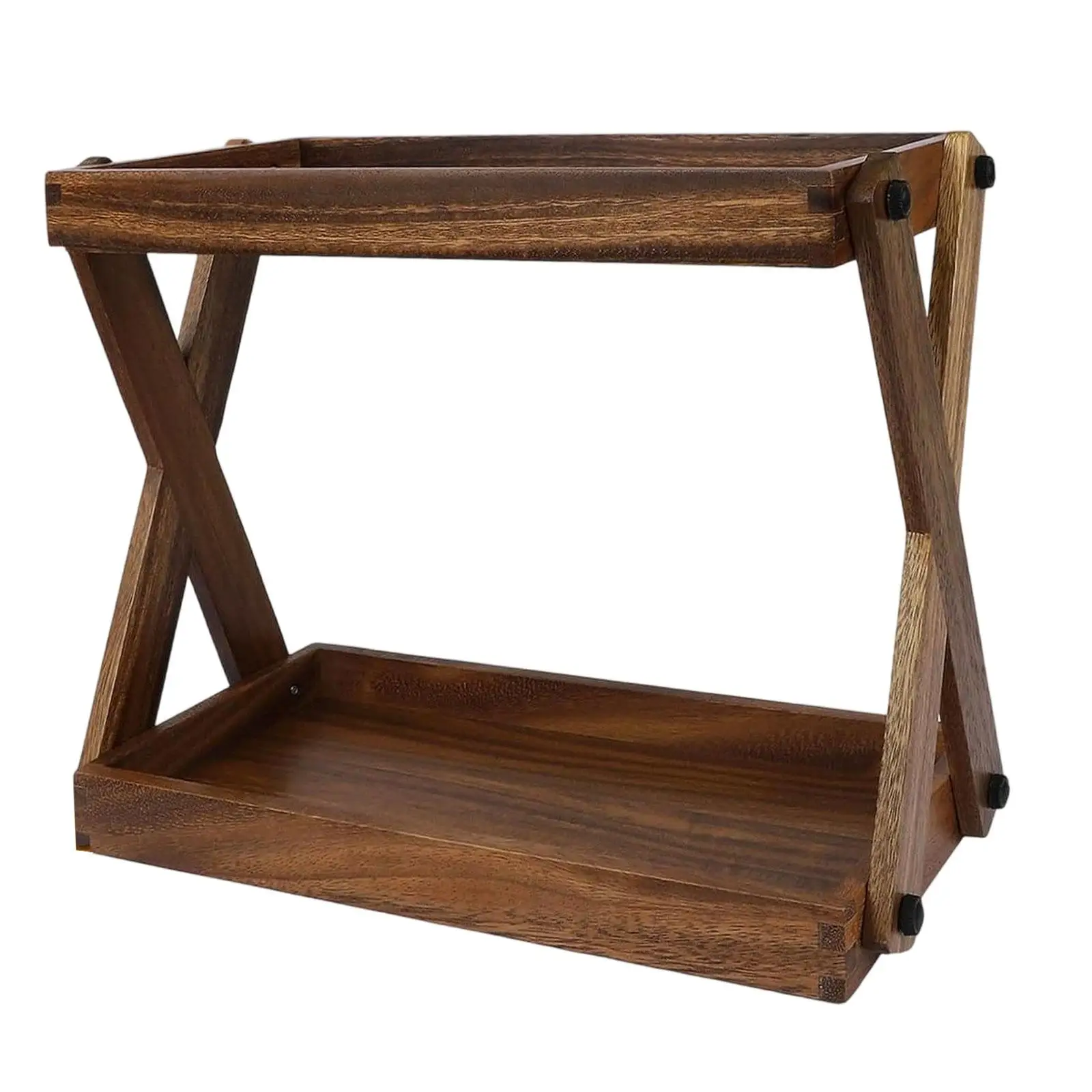 Wood Countertop Shelf,Coffee Station Organizer,Rustic,Sturdy,Kitchen Rack