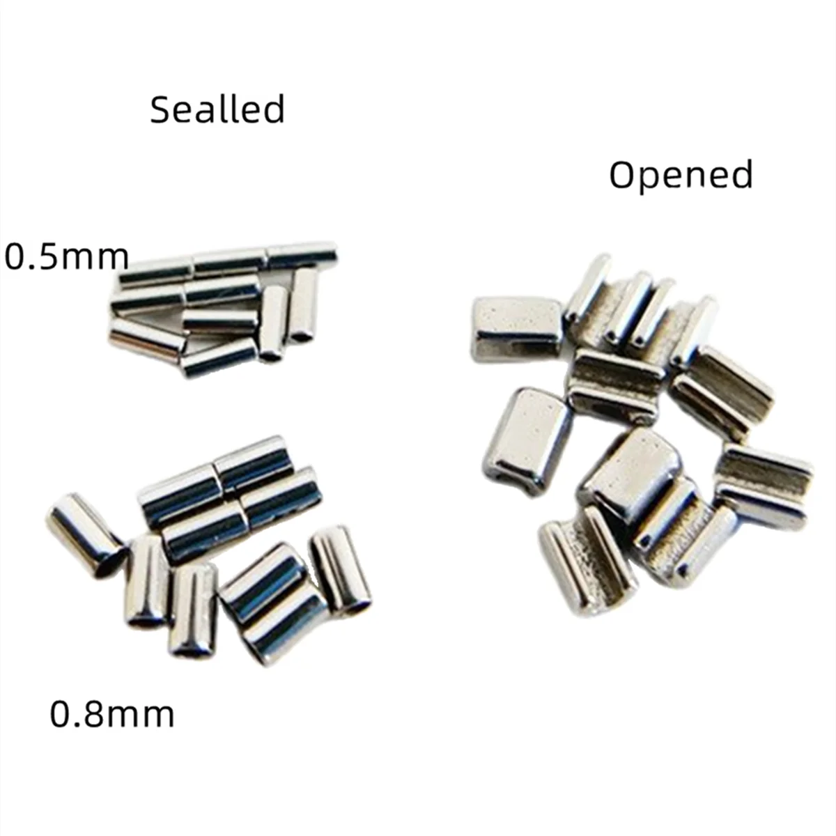 

50Pcs Dental Orthodontic Mini Stops Crimpable Stop Hooks Closed Archwire Stopper
