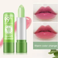 12PCS Moisturizing Aloe Color Changing Lipstick Long Term Moisturizing and Moisturizing Lipstick Lip Color Lip Care 2
