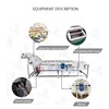 Automatic Ultrasonic Cabbage Food Wild Fruit Vegetable Air Bubble Washing Machine Blueberry Clean Potato Washer Machine 3