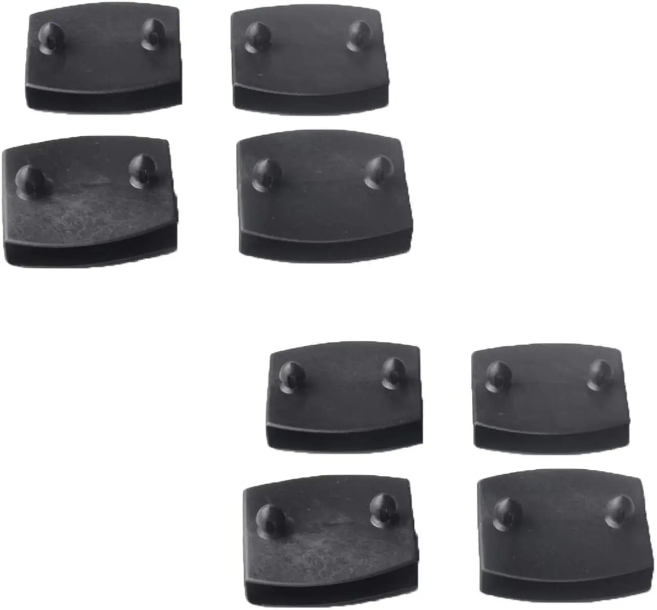 12 Pcs Plastic Replacement Bed Slat Centre End Caps Holders Square Covers 53mm-62mm