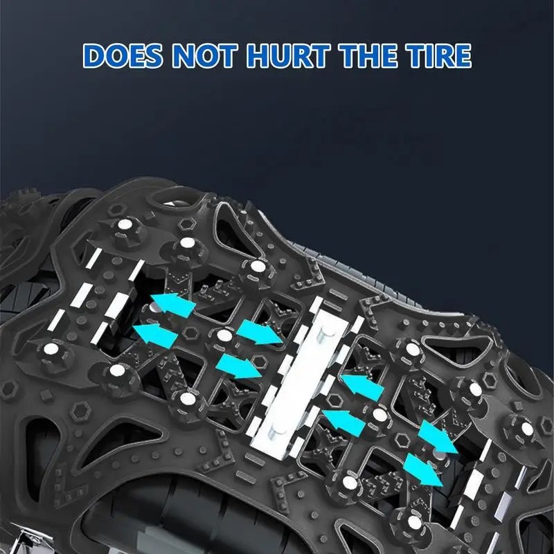 Car Tire Chain Weather-Resistant And Durable Winter Tire Security Chains Easy To Install Universal Thickening Anti Skid