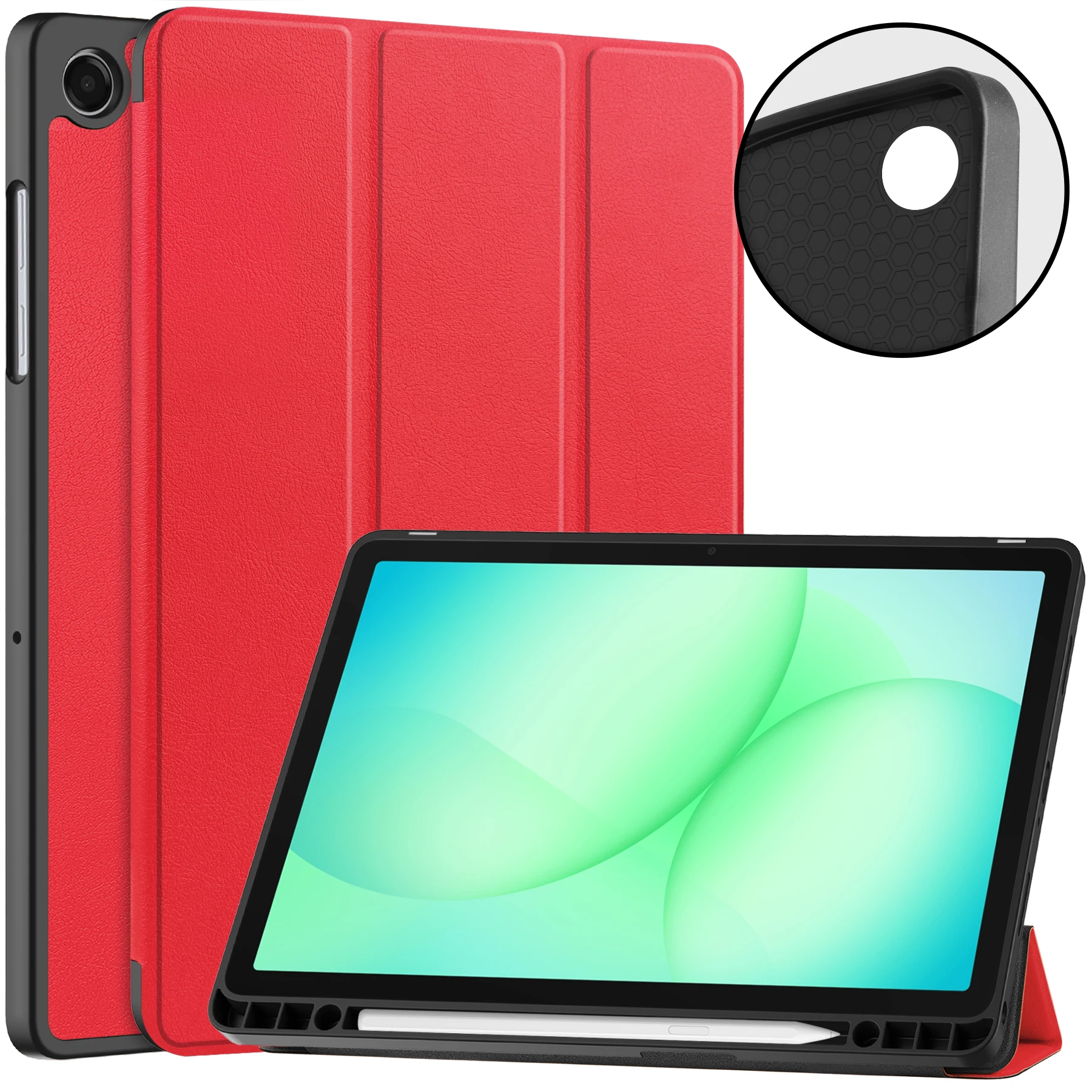 Premium Leather Magnetic Case with Pen Slot