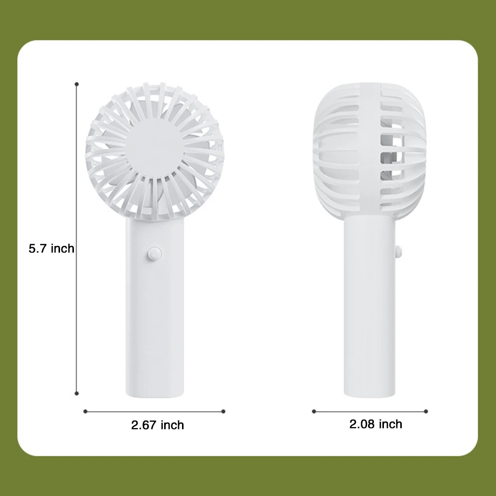 HandHeld Mini Fan USB Rechargeable Portbable  Outdoor Travel Convenient Hand-held Fans Hand-held Fan Wedding Gift