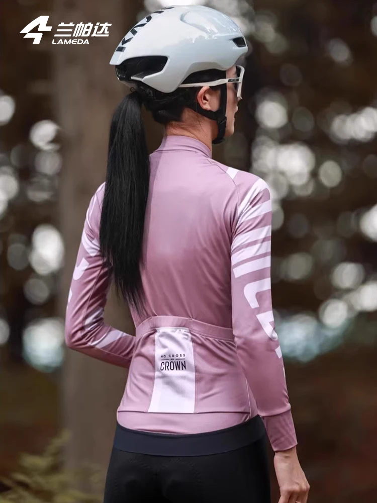 Cycling Jersey Autumn Winter Fleece Thermal Women's Cycling Clothing 5-15 Degrees Long-sleeved Top Jersey
