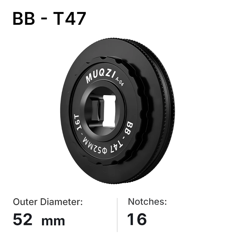 Advanced Bicycle Bottom Bracket Installation & Removal Tool - 12/16-Notch, 49-53mm Adjustable Range