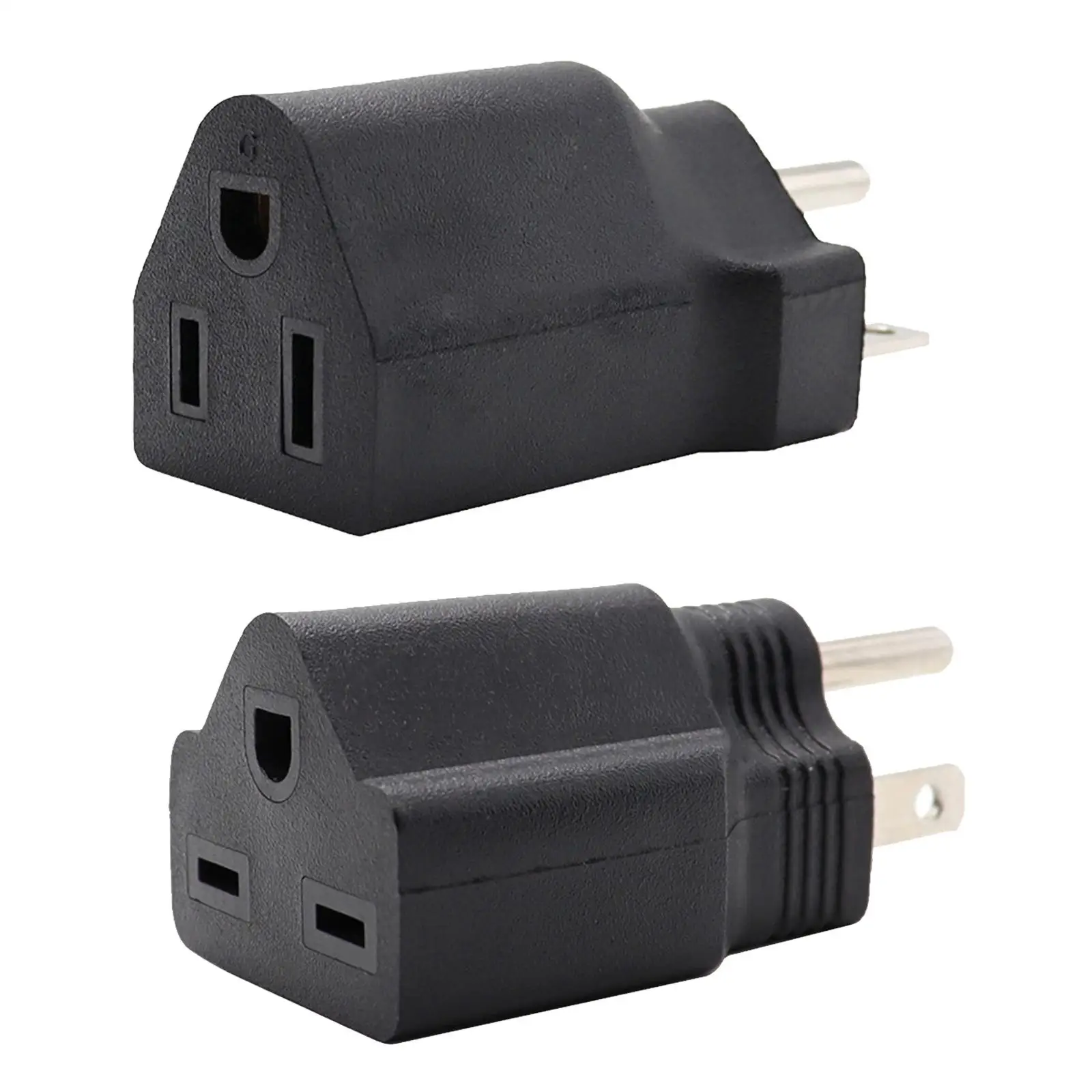 110V to 220-240V Plug Adapter Fixture Power Accessory Black