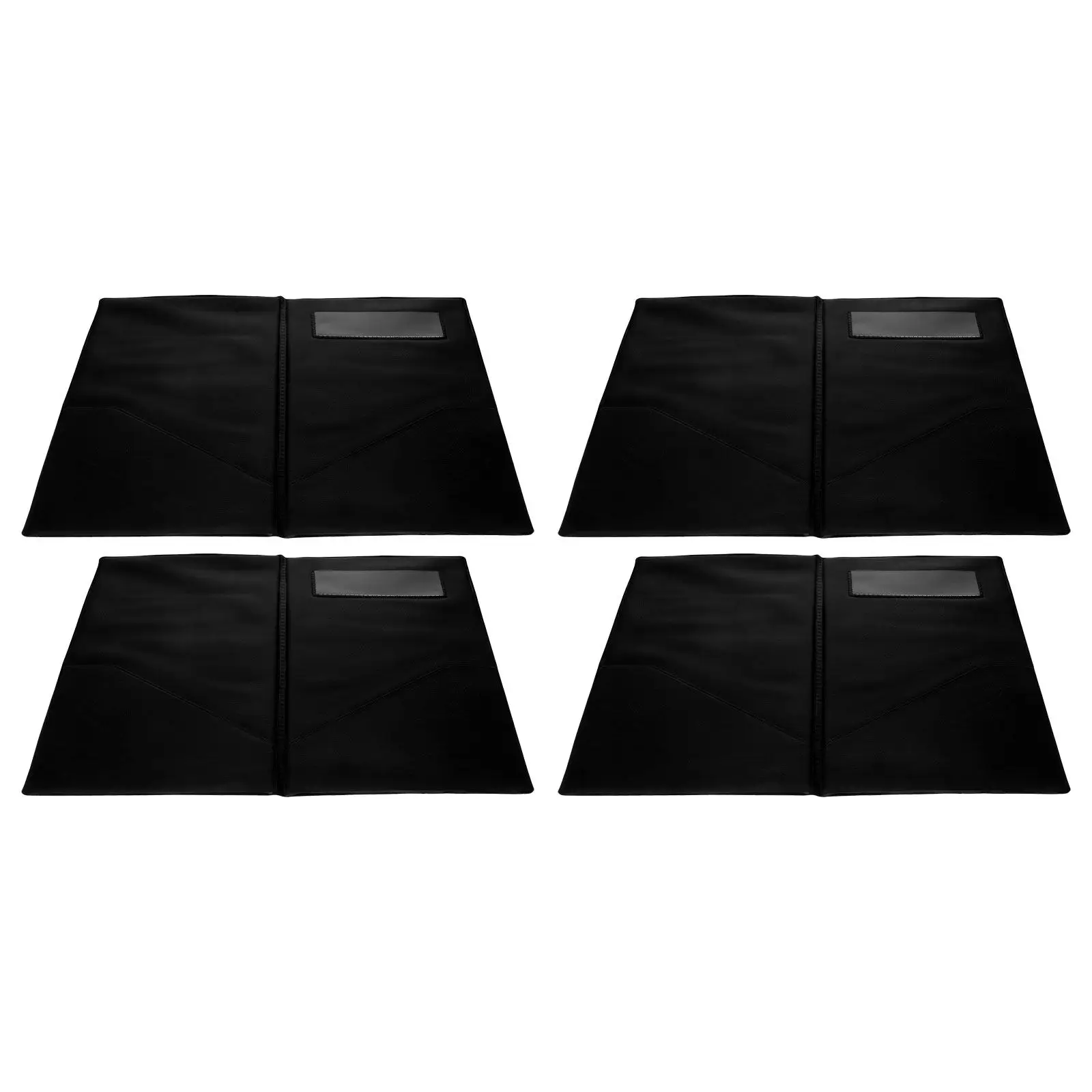 4Pcs 레스토랑 체크 프리젠터 방수 빌 홀더 10x5.5 영수증 팁 주최자 카페 바 케이터링 메뉴