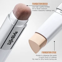 Life Girls – bâton de fond de teint à Double tête avec brosse, correcteur hydratant longue durée, facile à tacher, maquillage naturel mat nu 2